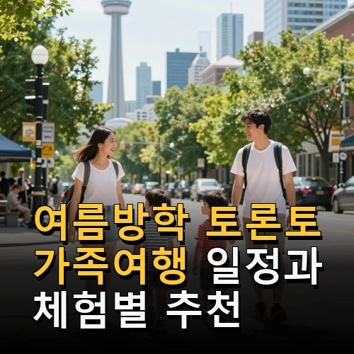 여름방학 토론토 가족여행