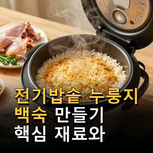 전기밥솥 누룽지 백숙
