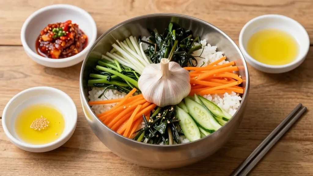 마늘쫑 비빔밥 레시피 활용법과 응용 이미지