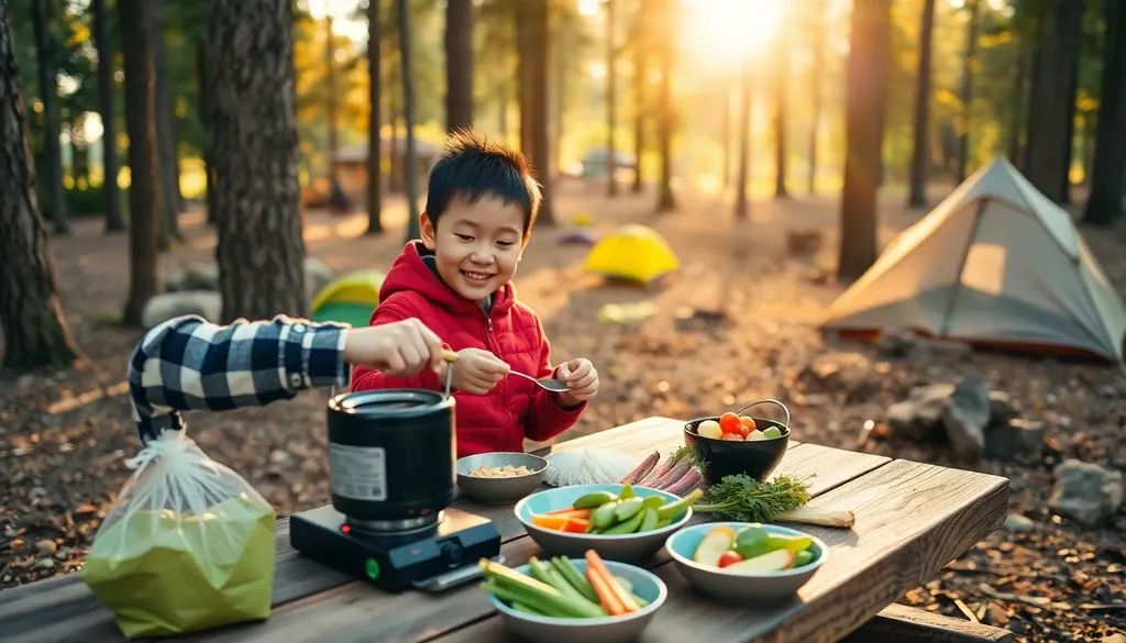 아이랑 캠핑 음식 영양 밸런스 맞추는 방법 이미지