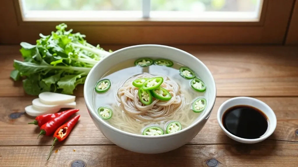 최화정 냉국수 조리 과정 단계별 설명 이미지